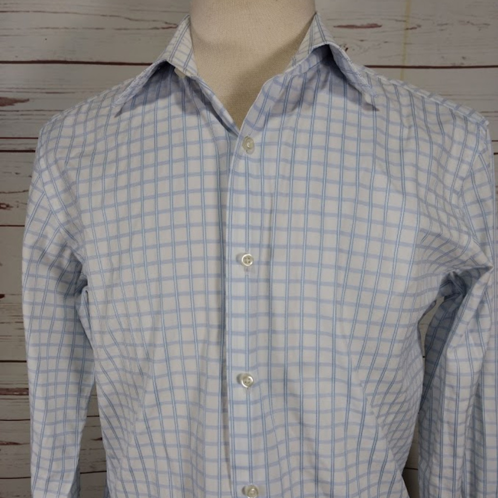 Hugo Boss Mens Button Down L/S White Shirt Italy